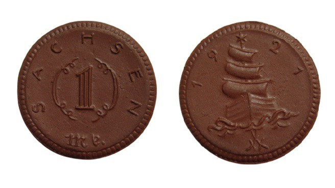 1 Mark
Sachsen, 1921
24 mm, 3,19 g