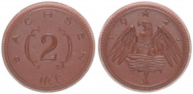 2 Mark
Sachsen, 1921
26 mm, 3,27 g