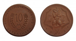10 Mark
Ostsachsen, Reichsheimstättenbund, 1921
35 mm, 7,52 g