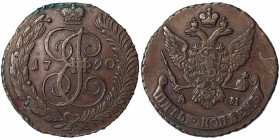 5 Kopeken
Catherine II (1762-1796), 1790 AM
51 g