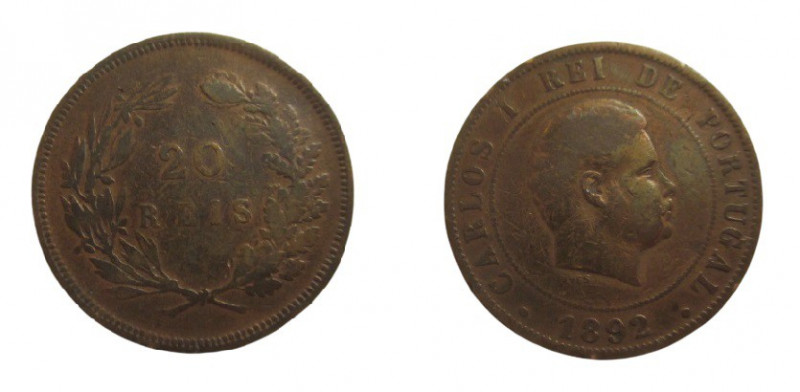 20 Reis
Portugal, Carlos I, 1892
30 mm, 11,48 g