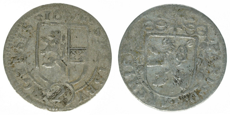 2 Kreuzer AR
Salzburg, Graf Lodron
19 mm, 1 g