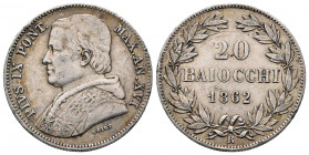 20 Baiocchi AR
Papal State, Vatikan, Pius IX (1846-1878)
24 mm, 5,65 g