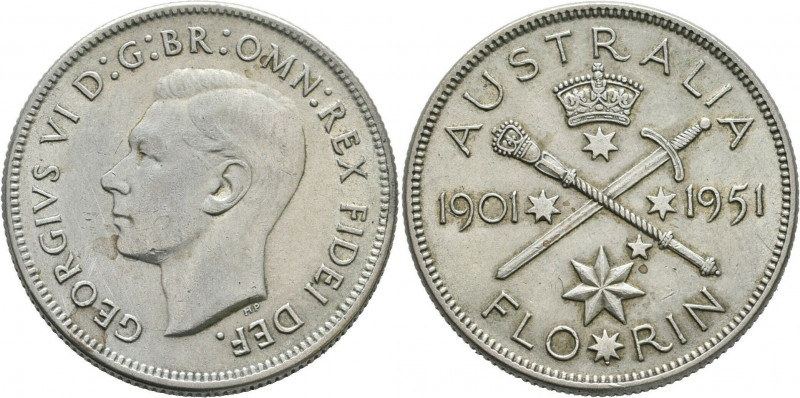 1 Florin AR
Georg VI (1936-1952)
26 mm, 5g