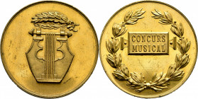 Medal
Bronze, Lyre, wreath above / legend in frame all within wreath, First half of XX Century
37 mm, 26 g