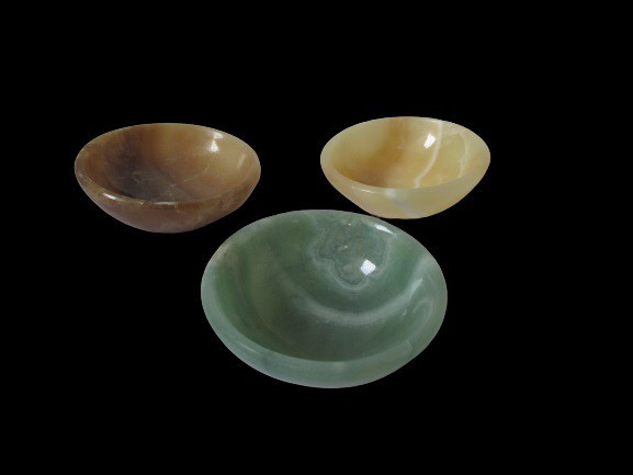 Three stone bowls, Egypt, 9,5 cm, 410 g