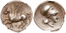 Bruttium, Lokris. Silver Stater (8.58 g), ca. 350-275 BC