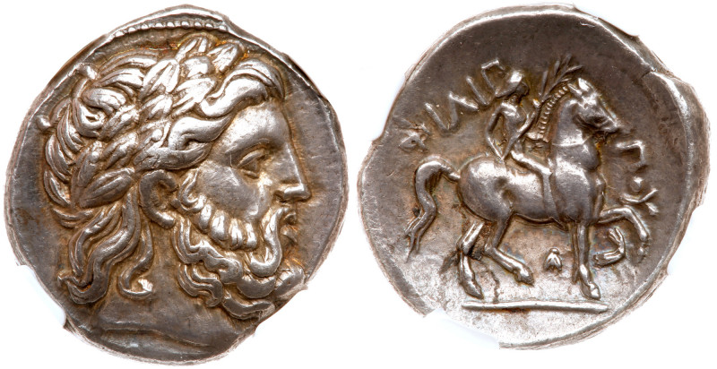 Macedonian Kingdom. Philip II. Silver Tetradrachm (14.47 g), 359-336 BC. Amphipo...