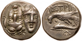 Moesia, Istros. Silver Drachm (5.64 g), 4th century BC. EF