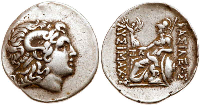 Thracian Kingdom. Lysimachos. Silver Tetradrachm (16.58 g), as King, 306-281 BC....