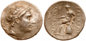 Seleukid Kingdom. Antiochos III. Silver Tetradrachm (16.38 g), 223-187 BC. VF