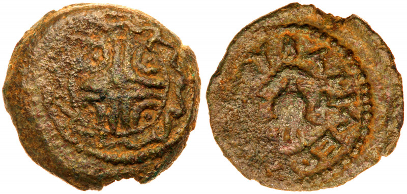 Judea. Herodian Dynasty. Herod I The Great. AE prutot (4.09g), 40-4 BCE. Year 3....