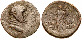 Judea. Herodian Dynasty. Agrippa II. Year 14 (73/4 CE). AE 30 mm (13.92)