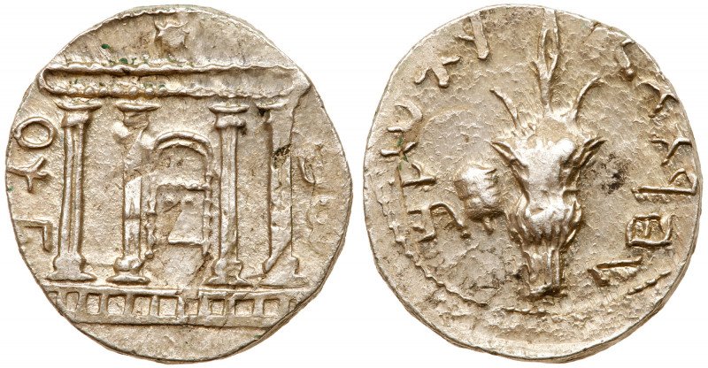 Judea, Bar Kokhba Revolt. Silver Sela (14.56 g), 132-135 CE. Undated, attributed...