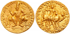 Kushan Empire. Vima Kadphises. Gold Double Dinar (15.75 g), ca. AD 100/5-127/8