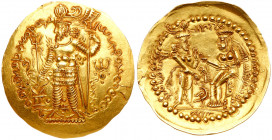 Kushano-Sasanians. Hormizd II, ca. AD 300-303. Gold Dinar (8.0 g)