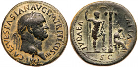 Vespasian. Æ Sestertius (25.51 g), AD 69-79. VF