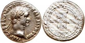 Domitian. Silver Denarius (3.43 g), AD 81-96. EF