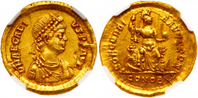 Arcadius, AD 383-408. Gold Solidus (4.46 g)