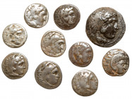 10-piece hoard of Alexander III, the Great Silver Coinage