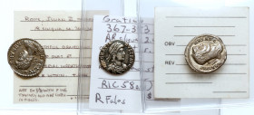 Trio of Late Roman Silver Coinage