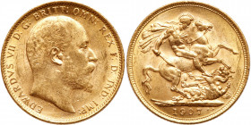 Australia. Sovereign, 1907-M. BU