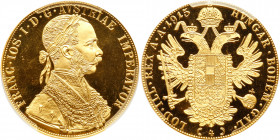 Austria. 4 Ducats, 1915. PCGS PF67
