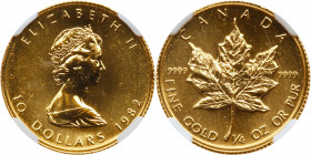 Canada. 10 Dollars, 1982. NGC MS68