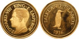 Falkland Islands. Fantasy Gold Crown, (1936). PCGS PF67