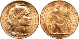 France. 20 Francs, 1914. BU