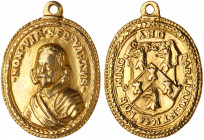 Great Britain. Sir Richard Brown, Military Reward Gold Medal, 1644. AU
