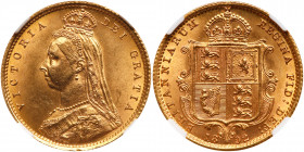 Great Britain. Half Sovereign, 1892. NGC UNC