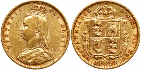 Great Britain. Half Sovereign, 1892. VF