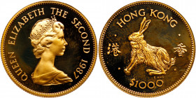 Hong Kong. 1000 Dollars, 1987. PF