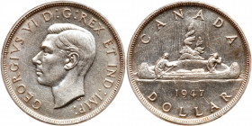 Canada. Dollar, 1947. PCGS AU58