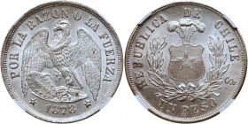 Chile. Peso, 1878-So. NGC MS64