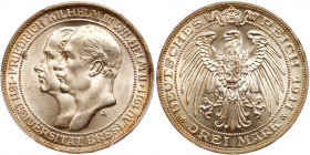 German States: Prussia. 3 Mark, 1911-A. PCGS MS65