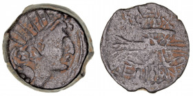 Monedas Antiguas
Reino Seleucida
Antioco IV
AE-18. Antioquía. (175-164 a.C.). A/Cabeza radiada a der. R/Rayo alado y ley. 5.48g. HGC. 9, 657. MBC-....