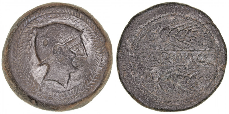 Monedas de la Hispania Antigua
Carmo, Carmona (Sevilla)
As. AE. (siglo I a.C.)...