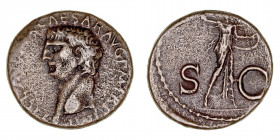 Imperio Romano
Claudio
As. AE. Roma. (41-54). R/S.C. Minerva en pie a der. con lanza y escudo. 10.64g. RIC.116. Pátina de colección antigua. (MBC-)....
