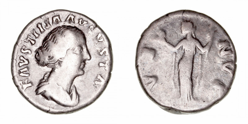 Imperio Romano
Faustina, esposa de M. Aurelio
Denario. AR. R/VENVS. 3.38g. RIC...