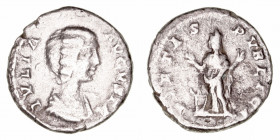 Imperio Romano
Julia Domna, esposa de S. Severo
Denario. AR. R/PIETAS PVBLICA. 2.86g. RIC.574. BC.