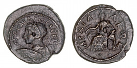 Imperio Romano
Gordiano III
AE-20. (238-244). Tracia, Anchialus. R/Cibeles sentada a izq., alrededor ley. 4.37g. Varbanov 608. MBC-.