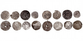 Monedas Árabes
Lotes de Conjunto
Lote de 8 monedas. AR/AE. Felús, 1/2 Dírhem y Dírhem (6). Una de ella con agujerito y faltas. (BC+ a RC).