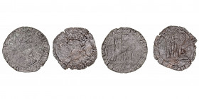 Monedas Medievales
Corona Castellano Leonesa
Enrique IV
1/2 Cuartillo. VE. Sevilla. Lote de 2 monedas. (BC).