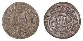 Monarquía Española
Felipe IV
4 Maravedís. AE. Granada N. 1663. 1.10g. Cal.225. MBC.