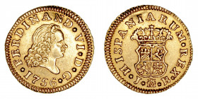 Monarquía Española
Fernando VI
1/2 Escudo. AV. Madrid JB. 1756. 1.76g. Cal.559. Golpecito. (MBC+).