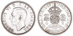 Monedas Extranjeras
Gran Bretaña Jorge VI
2 Shillings. AR. 1945. 11.31g. KM.855. MBC/MBC+.