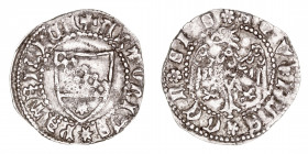 Monedas Extranjeras
Italia
Denario. VE. Aquileia. Antonio II Panciera (1402-1411). Escudo de armas y águila. 0.69g. Biaggi 191. MBC.