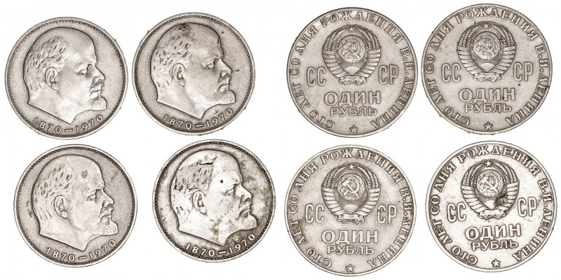 Monedas Extranjeras
Rusia
Rublo. Cuproníquel. 1970. Centenario de Lenin. Lote ...
